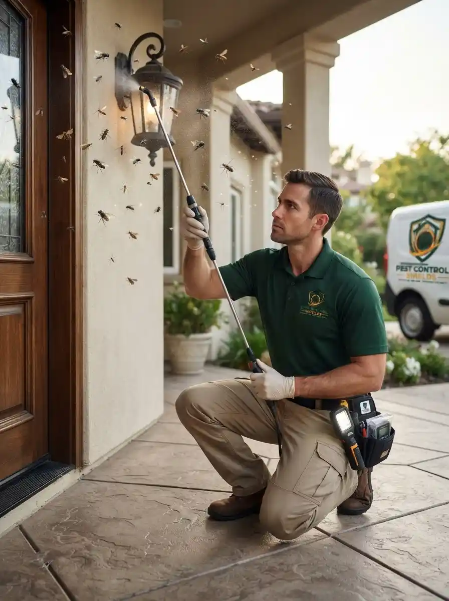 Technician inspecting a Philadelphia home
