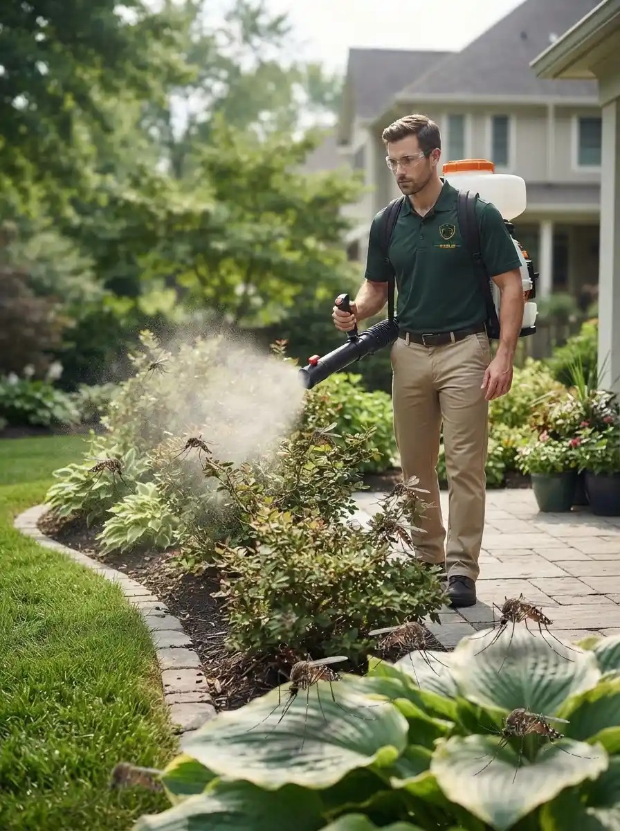 Technician inspecting a Philadelphia home